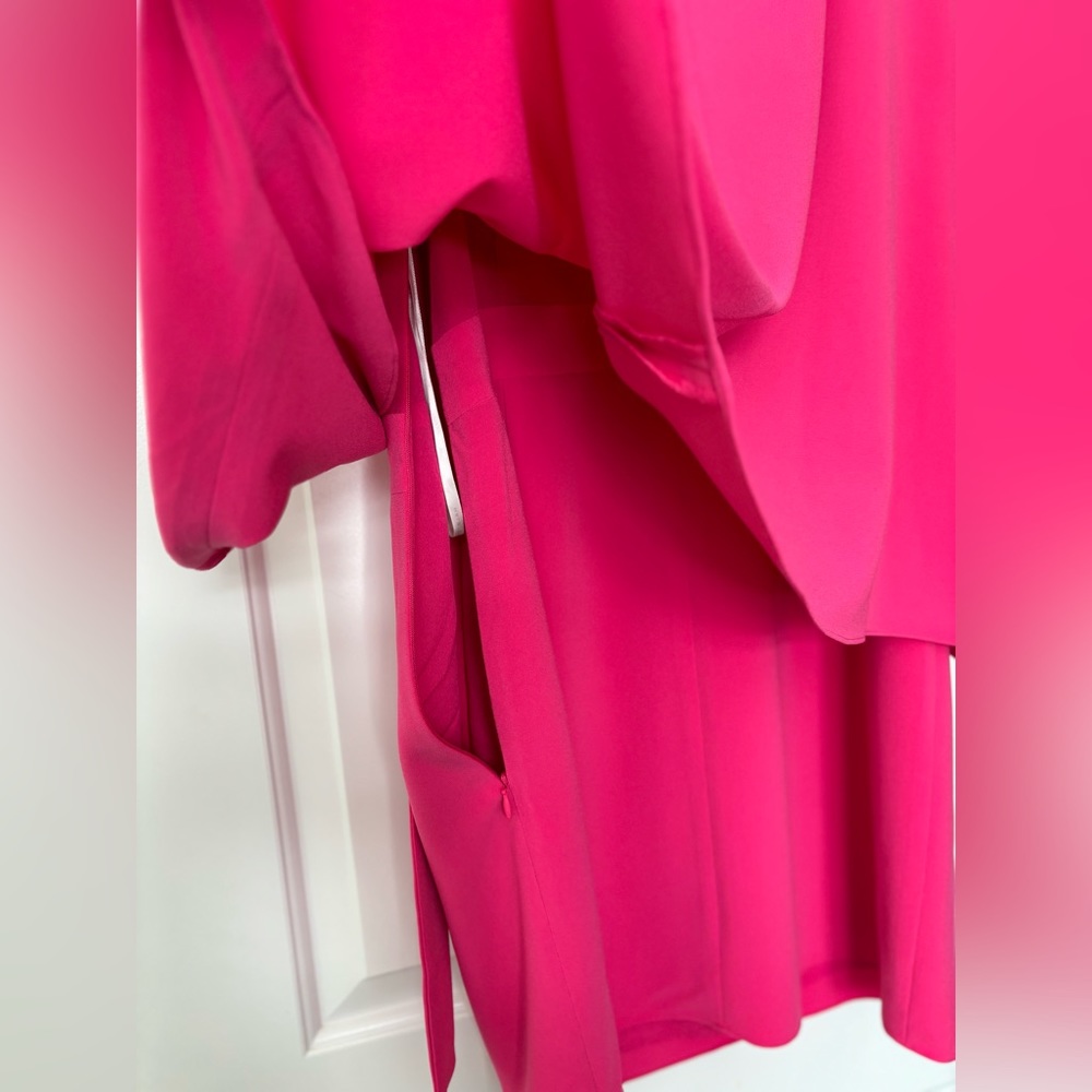 Halston Ladies hot pink cocktail dress! - Picture 4 of 6